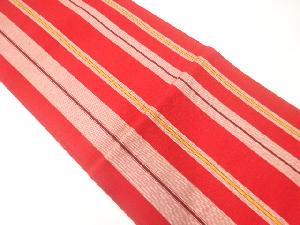 縞模様織出し八寸帯